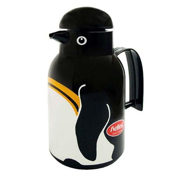 魔法瓶 ポット 水筒 おしゃれ ペンギン 動物 可愛い かわいい ガラス製魔法瓶サーモペンギン 1l ブラック pe Helios アイリスプラザ Paypayモール店 通販 Paypayモール