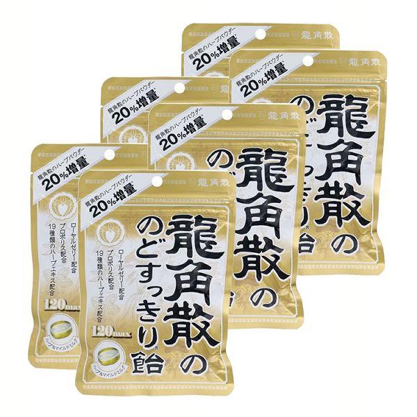 6袋)龍角散ののどすっきり飴120max 袋 龍角散 :7170482:アイリスプラザ !店 通販 龍角散ののどすっきり飴