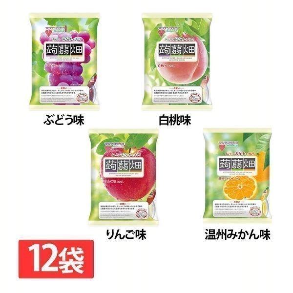 蒟蒻畑 こんにゃく畑 12袋 こんにゃくゼリー ヘルシーおやつ ダイエット マンナンライフ ぶどう もも みかん りんご アイリスプラザ Paypayモール店 通販 Paypayモール