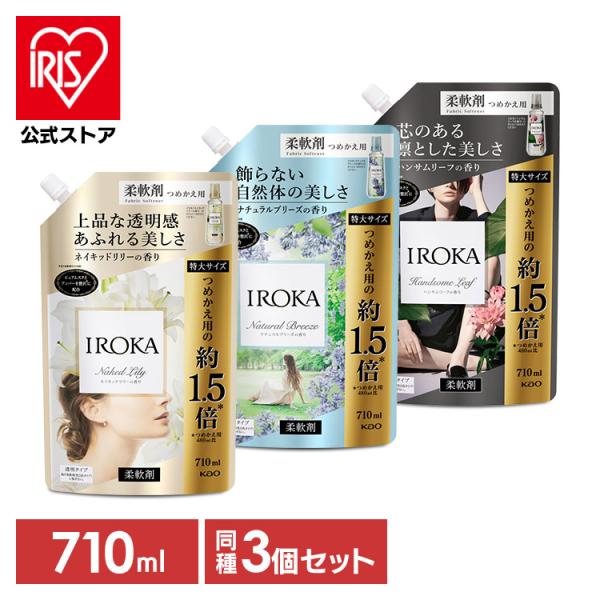 花王 IROKA（イロカ） ナチュラルブリーズの香り 柔軟剤 スパウト 710ml