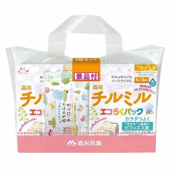 他サイト： 森永 チルミル エコらくパック つめかえ用2箱セット (D)の商品画像