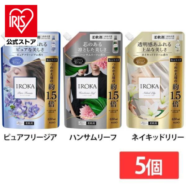 Kao (5個セット)柔軟剤 イロカ フレグランス IROKA スパウト Kao (5個セット)柔軟剤 イロカ フレグランス IROKA スパウト