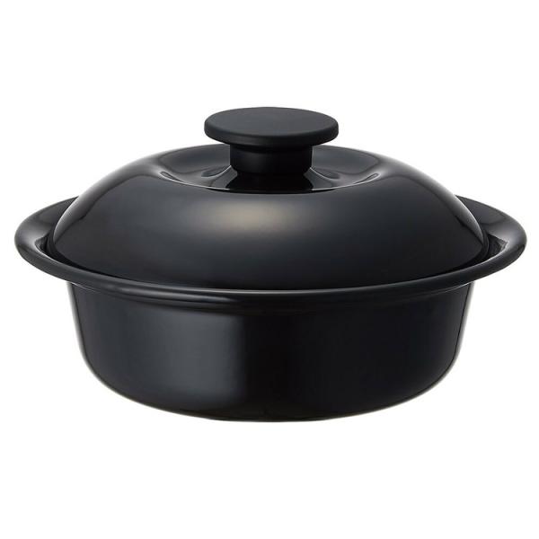 他サイト： 家庭用品 鍋 フライパン 野田琺瑯 ココナベ(個々鍋)小 渋黒  KO-19BKの商品画像