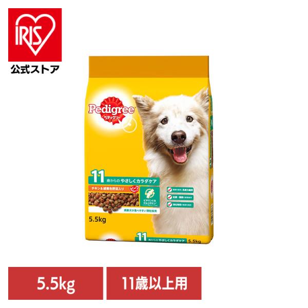 他サイト： ドッグフード Pedigree ペディグリー 11歳から用 ヘルシーチキン＆緑黄色野菜入り 5.5kg PDN25 マースジャパンリミテッドの商品画像