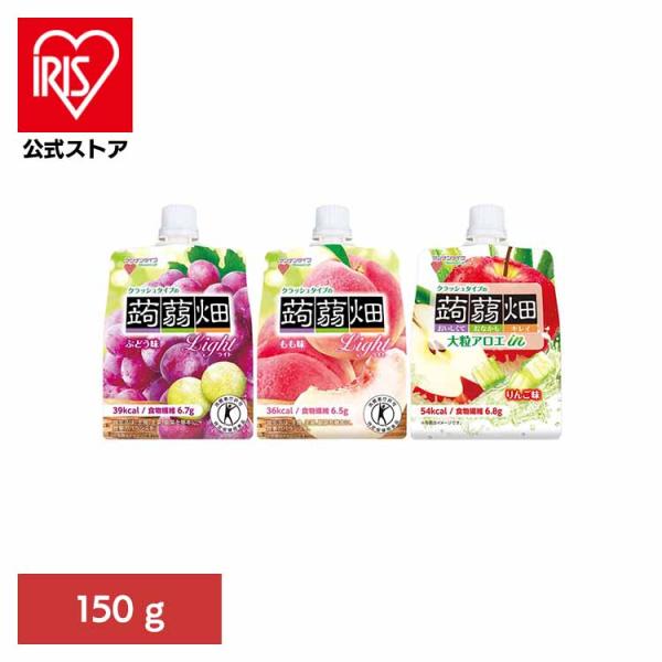 （検索用：蒟蒻畑・ゼリー・パウチ・こんにゃく・食物繊維・ヘルシー・おやつ・果物・マンナンライフ・食感・特定保健用食品・4902738510058・4902738501018・4902738501025）[翌日優良配送対象商品に関しまして]下...