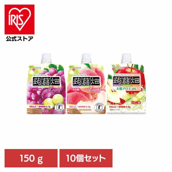 （検索用：蒟蒻畑・ゼリー・パウチ・こんにゃく・食物繊維・ヘルシー・おやつ・果物・マンナンライフ・食感・特定保健用食品・4902738510058・4902738501018・4902738501025）[翌日優良配送対象商品に関しまして]下...