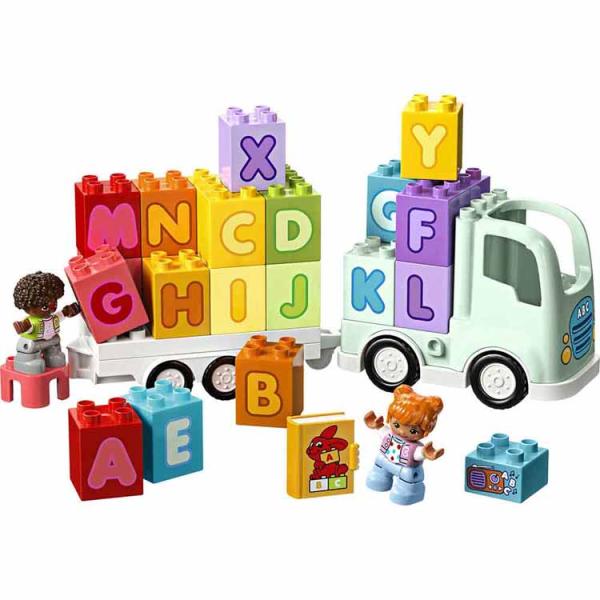おもちゃ 玩具 ブロック プレゼント 誕生日 クリスマス のりもの 幼児 のりもの はじめて デュプロのまち アルファベットトラック 10421 DUPLO