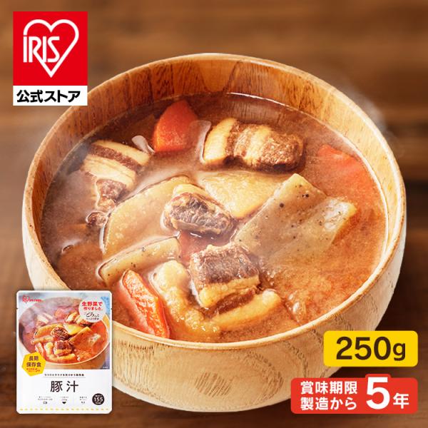 ココロとカラダを気づかう保存食。新鮮な野菜と豚肉でおいしく仕上げました。ごろっとしたたっぷりの生野菜を使用。お好みで豆腐やうどんなどの食材を足してもおいしく召し上がれます。常温で5年の長期保存が可能なので、非常食としても。“もしも”の備えに...