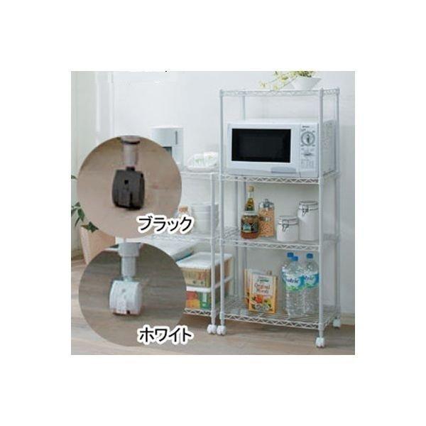 カラーメタルラックキャスター CMM-4MC ホワイト・ブラックカラーメタルラックシリーズ（ポール直径19mm）の別売キャスターです。ストッパーつき2個、ストッパーなし2個の計4個入りです。●商品サイズ（cm）：幅約6×奥行約4×高さ約7....