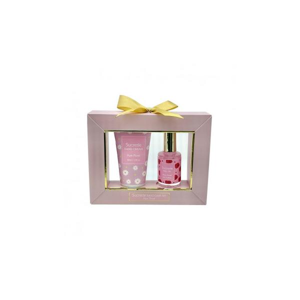 Sucrerie シュクルリー ハンドケアセット ピンク ピュアフローラルの香り  美容 グッズ ボディケア うるおい 化粧下地 保湿 肌 乾燥肌