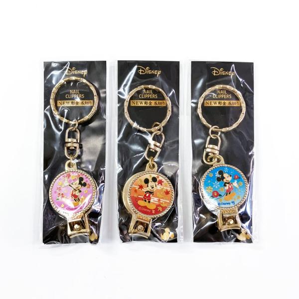 ディズニー Disney ミッキーマウス キーホルダー ストラップ キーリング フィギュア 爪切り 日本製 キャラクター ギフト プレゼント 母の日 2026