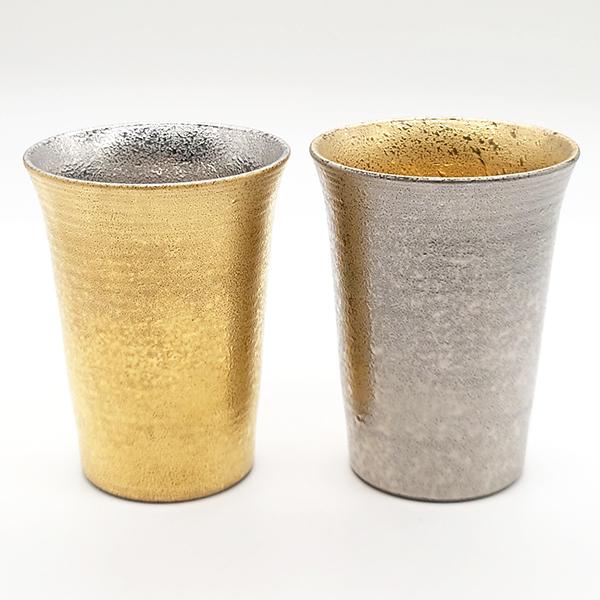 波佐見焼 ゴールド＆プラチナ ペアカップ 金 銀 フリーカップ