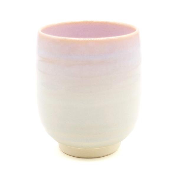 萩焼 淡いピンク色の茶碗 陶器製 萩陶苑 萩焼 湯呑 つぼみ 桜 茶碗 ピンク 湯呑み 湯飲 お茶碗