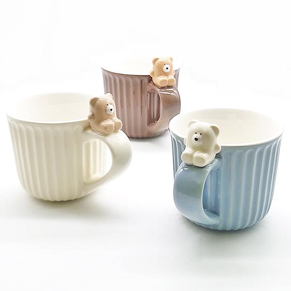 モコモカ マグカップ おしゃれ かわいい おすわりマグ クマ モコモカマグカップ ほっこりモコモカ