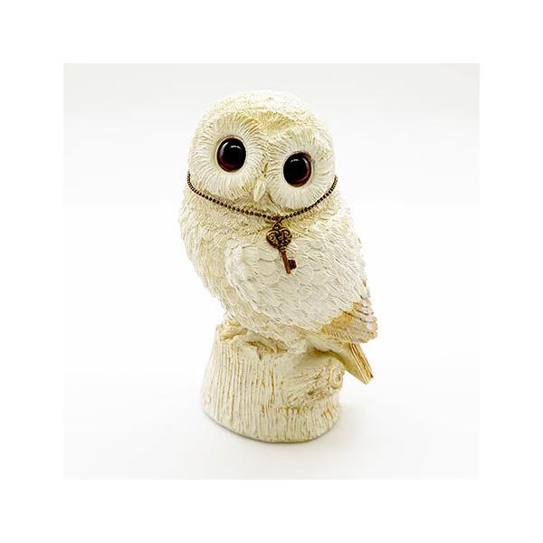 まんまるで大きな瞳が印象的なフクロウの貯金箱。フクロウは「福が来る（福来郎）」「苦労知らず（不苦労）」「福が籠もる（福籠）」などと縁起物としても人気があります。お部屋の運気アップにも役立つハッピーアイテムです。サイズ / 約幅105×奥行1...