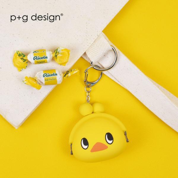 商品名: ピージーデザイン ひよこちゃん POCHIBaby PG-48101 シリコン がまぐち ポーチ 小物入れ 収納 雑貨 小銭入れ 薬 チキンラーメン キャラクター コンパクトサイズ キーリング付き-商品説明-ピージーデザイン ひよ...