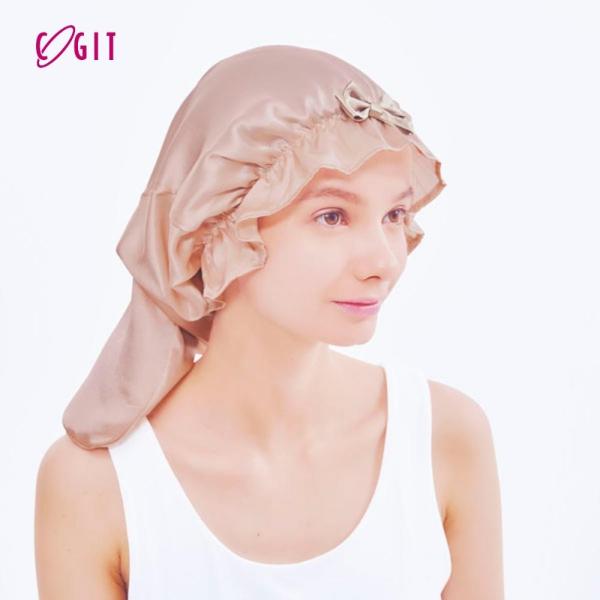 コジット　シルクシャイニーナイトキャップ メール便対応 シルク ナイトキャップ ロングヘア 外れにくい シルク100% 筒型 就寝用【商品説明】シルク100％で、寝ている間に髪が絡んだり、引っ張られたり、朝にはボサボサになるという問題を解決...