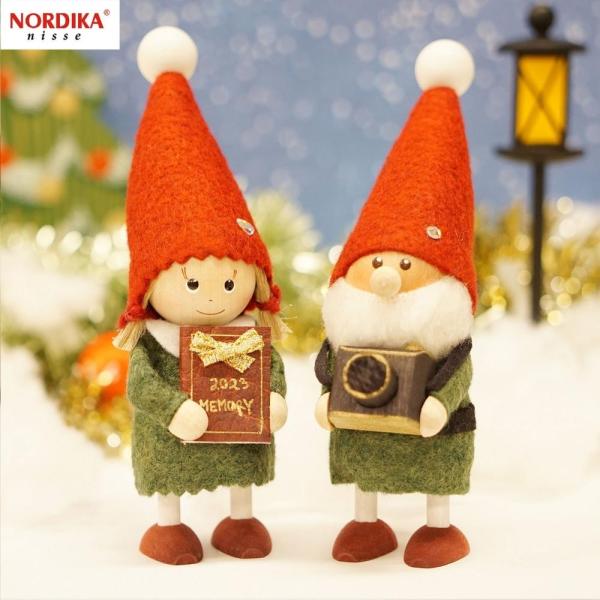ノルディカニッセ イヤーズノルディカ 2023 限定 NRD120755 木製 人形 デンマーク クリスマス プレゼント ギフト 飾り 窓 子供 大人 おもちゃ 北欧 インテリア幸せを運ぶデンマークの妖精ニッセ北欧ではおうちに幸せをもたらす...