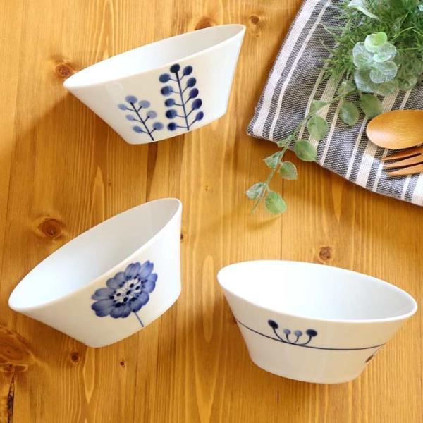 波佐見焼 Flowers 多用鉢 径12.7cm 3柄セット 3個組 ボウル 取り鉢
