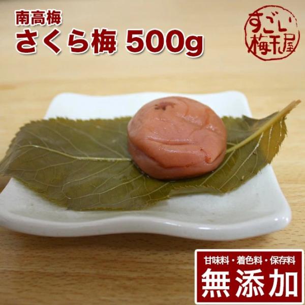 梅干し 無添加 無農薬 さくら梅 500g 南高梅 減塩 はちみつ 国産 紀州産 日本みつばち 合格祝 入学祝 保存料無添加 甘味料無添加 栽培期間中農薬不使用 彩り屋