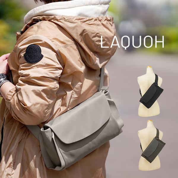 LAQUOH ラクーオ カーキ ショルダーバッグ ボディバッグ LAQUOH ラクーオ カーキ ショルダーバッグ ボディバッグ - メルカリ