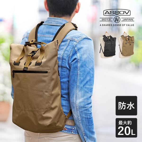 AS2OV（アッソブ） 公式ステッカー付き バックパック リュックサック