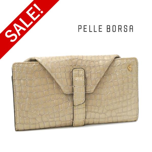 〈未使用品〉PELLE BORSA ペレボルサ スパンコール 長財布 財布 PELLE BORSA（ペレボルサ） 30％OFF セール 長財布 レインボークロコ