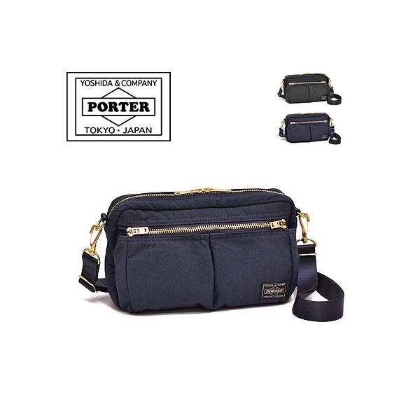 PORTER ブラック ドラムバッグとミニショルダーの2点セット PORTER ブラック ドラムバッグとミニショルダーの2点セット