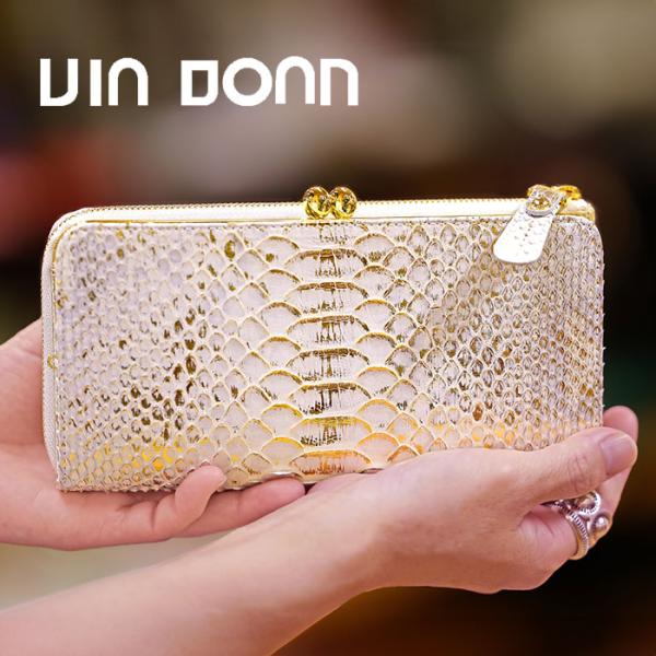 VIVAN さん用　右 VIADOAN ヴィアドアン がま口 長財布 452 ブランパイソン ヘビ革