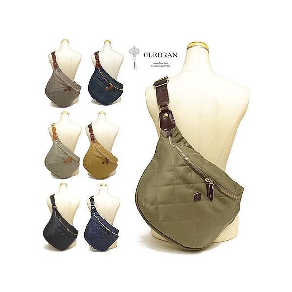 極美品 CLEDRAN シボ革 オールレザーバイカラー ショルダーボディバッグ CLEDRAN（クレドラン） ショルダーバッグ バッグ 「本革」CL3542 TANTE