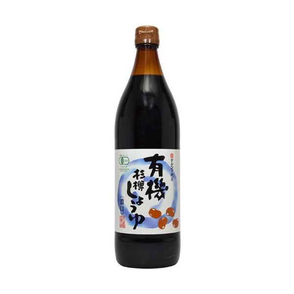 有機杉樽しょうゆ・濃口 900ml  マルシマ