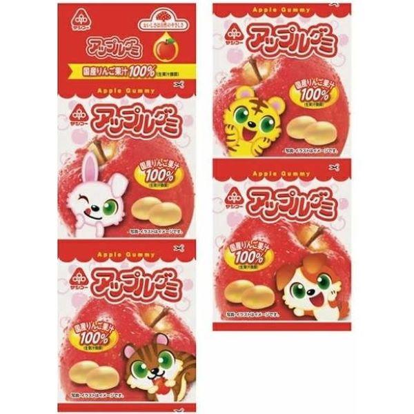 原材料：水飴(国内製造)、砂糖（てん菜(国産)）、濃縮りんご果汁（りんご(国産))、ゼラチン、粉末オブラート／酸味料（クエン酸）、ゲル化剤（ペクチン）、光沢剤内容量：２０ｇ×４連開封前賞味期限：３００日メーカー：サンコーJANコード : 4...