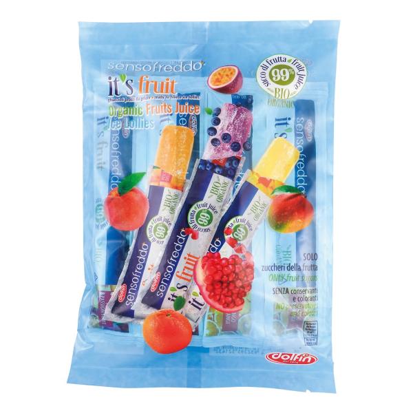 オーガニックフルーツウォーターアイスバー(ブルー)　400ml(40ml×10本)　Wismettacフーズ