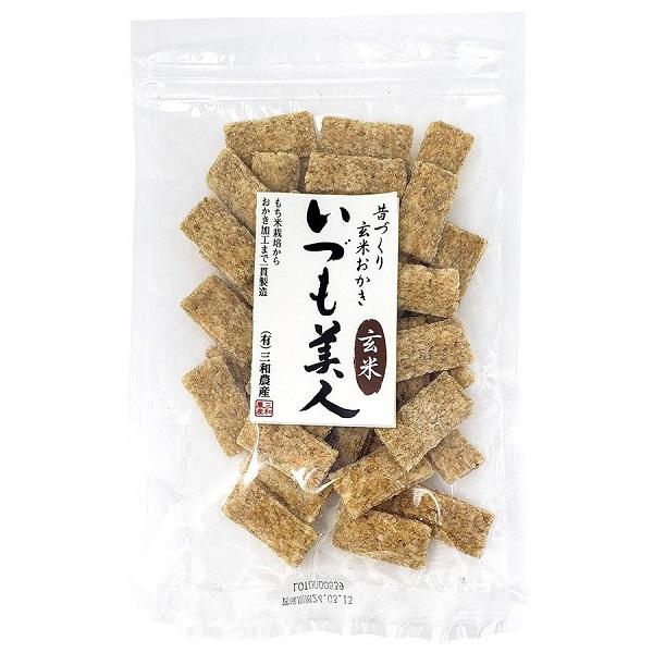 ★2個までなら全国一律送料300円(税込)★ 昔づくり玄米おかき(いづも美人) 100g 三和農産
