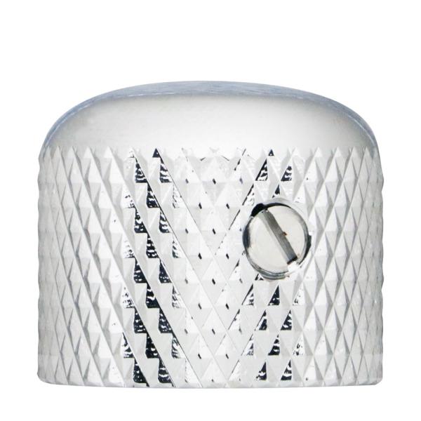 メタルノブ ショートタイプミリサイズ / ドーム型スクリューマウント内径：6mm外径：19mm高さ：16.4mmフィニッシュ：クローム