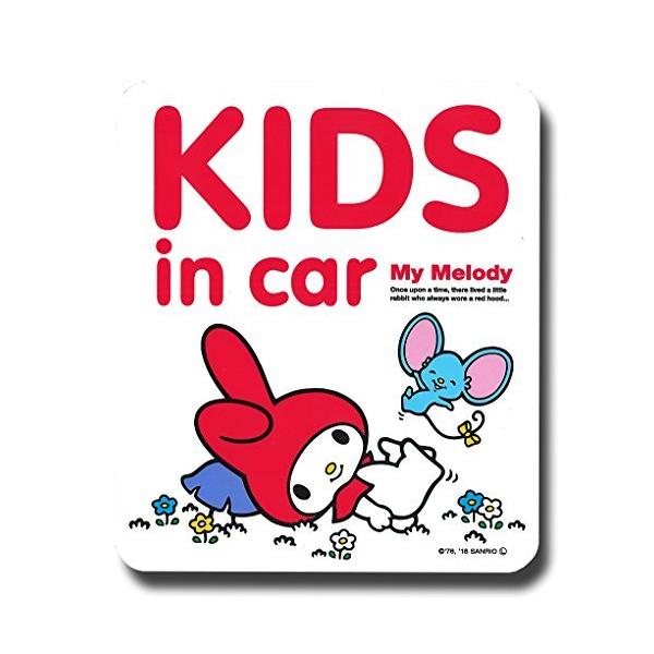 サンリオ マイメロディ KIDS in car ドライブサイン ステッカー サンリオ マイメロディ KIDS in car ドライブサイン ステッカー