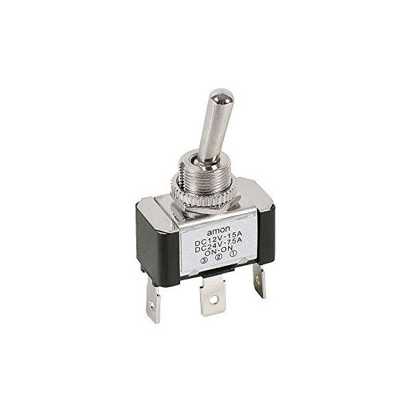 トグルスイッチ ON-ON DC12V・15A/DC24V・7.5A [ エーモン(amon) 3202 ]