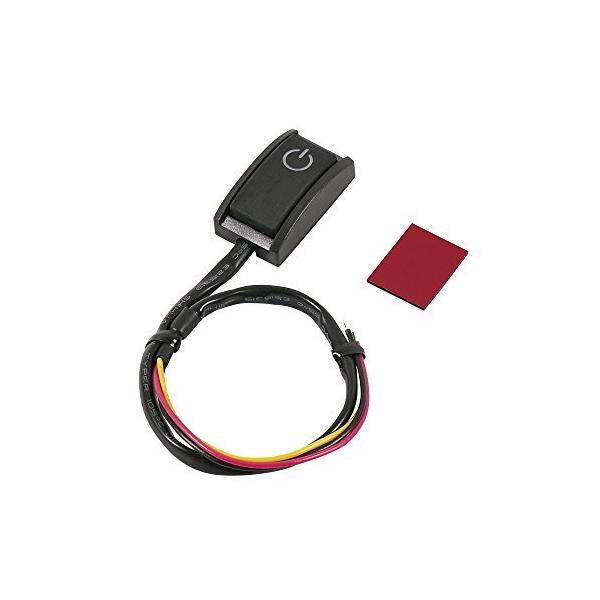 貼り付けプッシュスイッチ ON-OFF DC12V・200mA 発光色:ホワイト [ エーモン(amon) 3224 ]