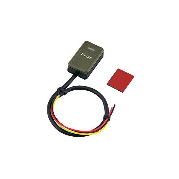 貼り付けクリックスイッチ ON-OFF DC12V・1A 発光色:ウォームホワイト [ エーモン(amon) 3228 ]
