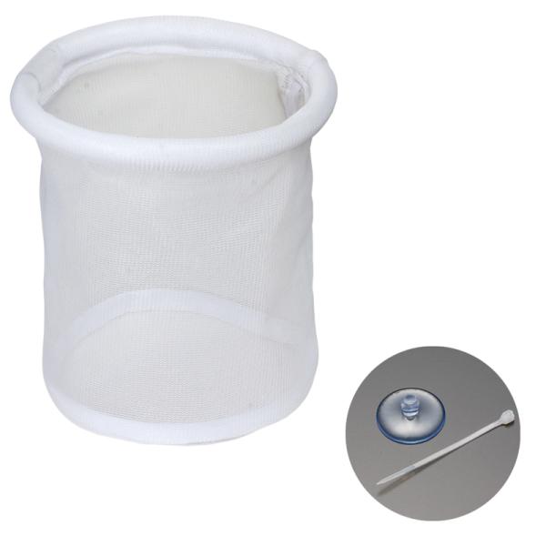 ●メダカ卵の孵化、稚魚の隔離・育成に、浮かべるタイプの保護ネット。●直径 約130mm、高さ（深さ）130mmのミディアムサイズです。●孵化用・稚魚用の容器がすぐに準備できなくても、親メダカと同じ鉢で孵化〜稚魚育成が可能です。●ウキが付いて...