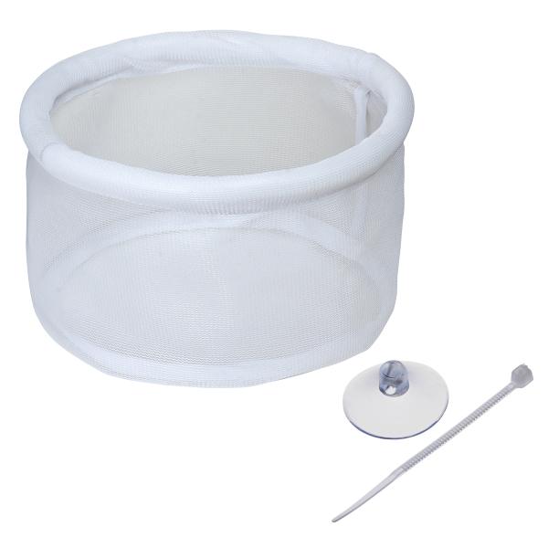 ●メダカ卵の孵化、稚魚の隔離・育成に、浮かべるタイプの保護ネット。●直径 約160mm、高さ（深さ）90mmのワイドサイズです。●孵化用・稚魚用の容器がすぐに準備できなくても、親メダカと同じ鉢で孵化〜稚魚育成が可能です。●ウキが付いているか...