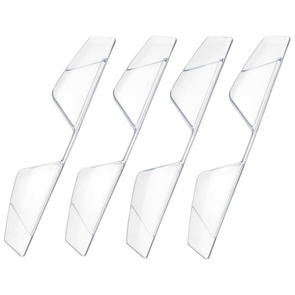 ドアエッジを傷から守るクリアタイプのプロテクター角度が自在でドア下のコーナー部に合わせて取付け可能両面テープと挟み込み式で簡単取付け（4個1セット）