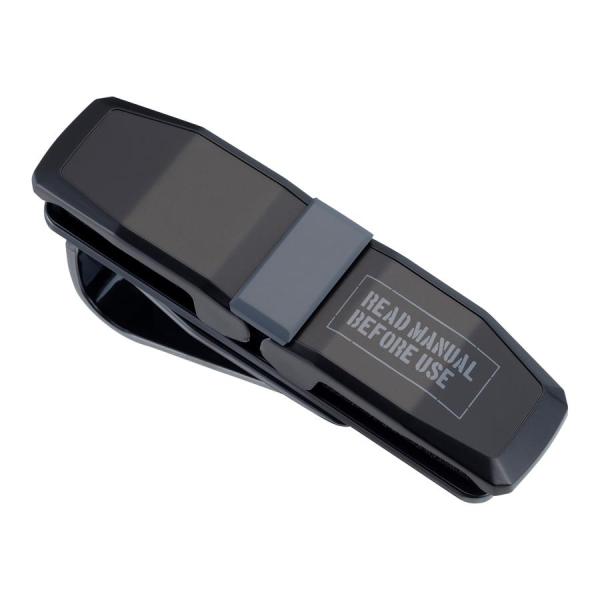 ●サングラスを2本収納できるサンバイザー取付式のホルダー●サングラスの脱着が簡単なスプリング開閉●360°回転するのでお好きな向きに固定できます●クールなマットブラックカラーで車内を引き締めます