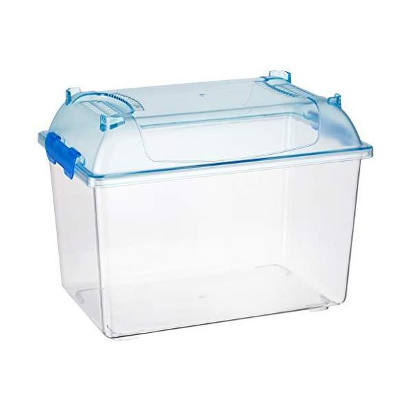 昆虫飼育の悩みを解決・軽減コバエが入らないクリーンなケース 汎用性の高いMサイズ密着仕様の天ブタと小径（幅約0.5ｍｍ）の通気孔がコバエの侵入やマットや排泄物の飛散を防止！クワガタなどの昆虫がケースとフタのすき間に挟まって取れなくなる事故も...