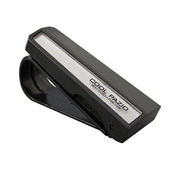 ●落ち着いた雰囲気のブラックカラーサングラスキーパー●ワンプッシュボタン採用●便利なチケットクリップ付き●サンバイザーに簡単取り付け