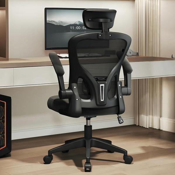 【製品仕様】オフィスチェアのサイズ：幅 51× 奥行 51× 高さ 98〜108cm（座面高さ：45〜55cm）。ヘッドレストの幅は 16cm です。手作業による測定のため、若干の誤差が生じる場合がありますので、ご了承ください。説明書を同梱...