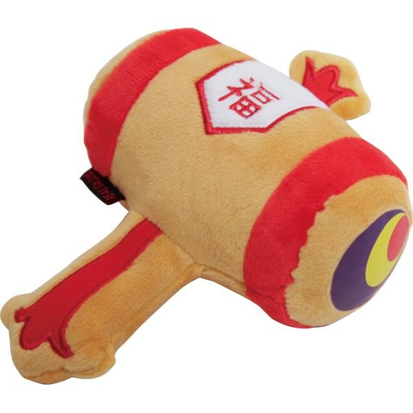 欲しい物、願い事を唱えて振ると、何か出てくるかも!? そんな期待をしながら楽しく遊べるうちでのこづちのおもちゃです。振ると“カランカラン♪”と澄んだ聞いたことのない音がして、ワンちゃんうっとりして興味津々(^^)v「福」の刺しゅう入りで、縁...