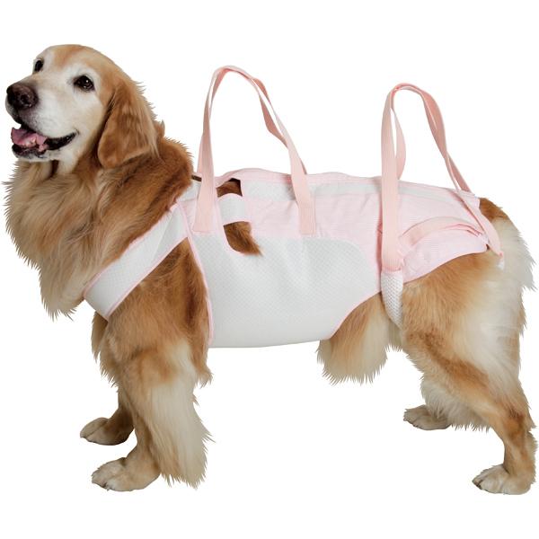 後脚付 着たままねんねのハニカムつなぎ(大型犬用歩行補助 後脚付 着たままねんねのハニカムつなぎ(大型犬用歩行補助