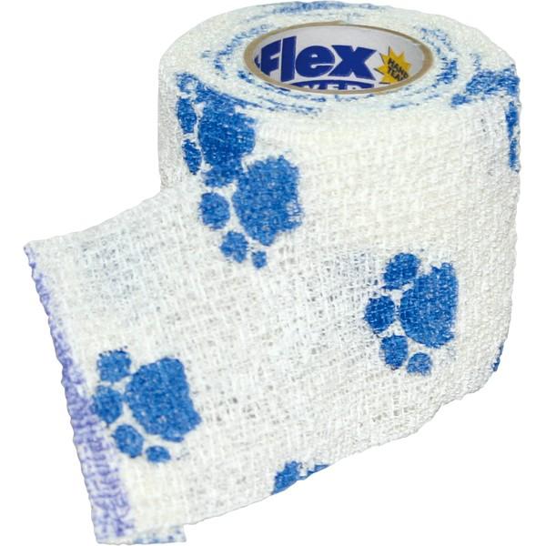 バンソウコウのいらない伸び縮みする足あと柄の包帯です。