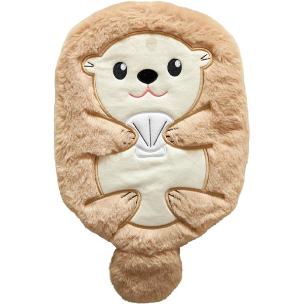 とっても可愛いラッコのカバーの湯たんぽです。電子レンジでチンするだけで、心地よい温かさが約４時間続きます。（※メーカー調べ）